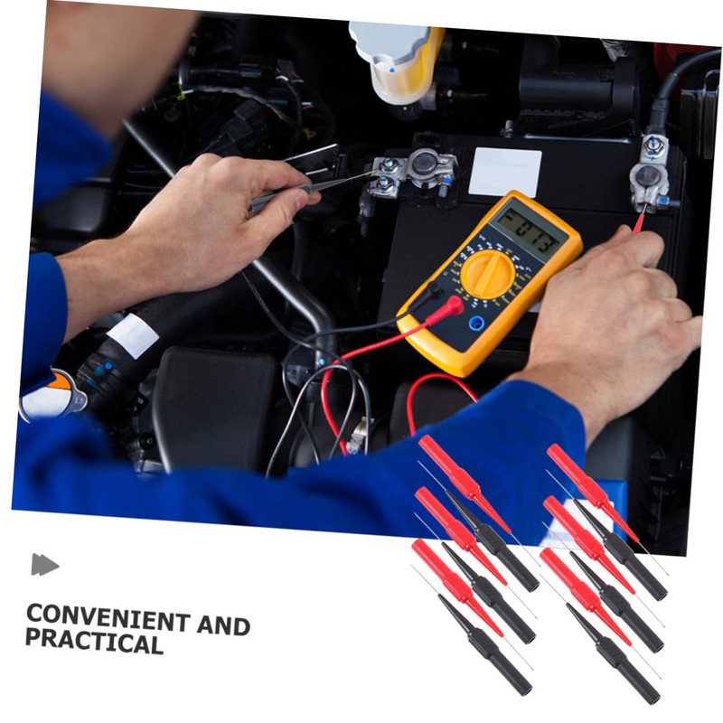 ABOOFAN 10pcs Wire Piercing Test Probes High Temperature Resistant Multimeter