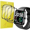 for RIZAMZ Smartwatch IDW15 Screen Protector,[3 Pack] 3D Full Coverage
