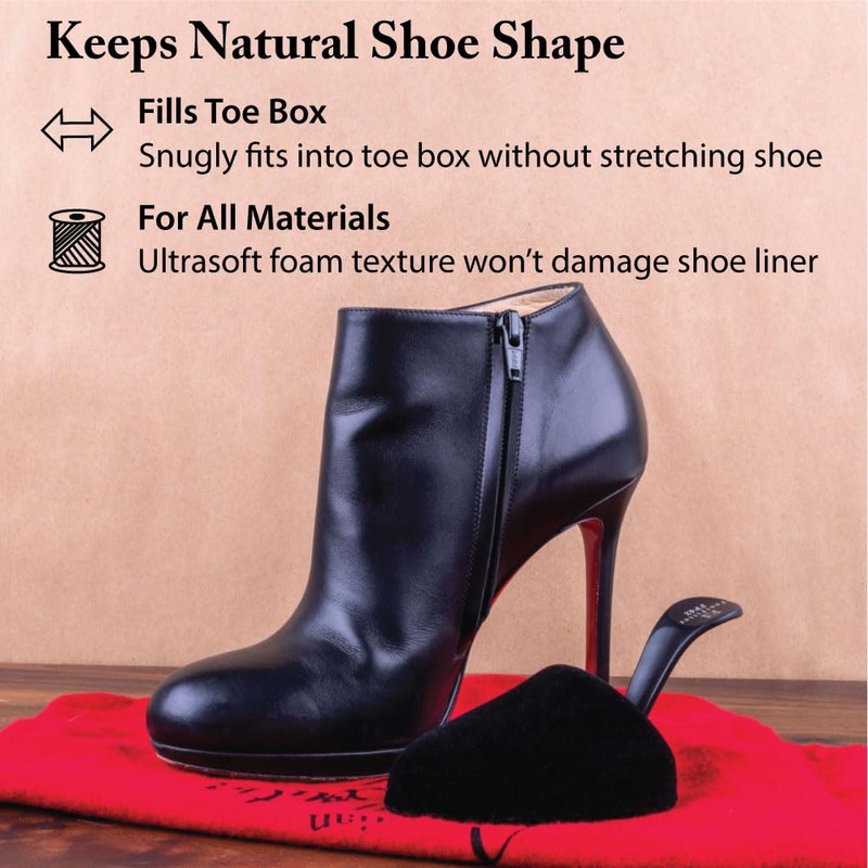 FootFitter Foam Shoe Tree with Handle for Women's High Heels