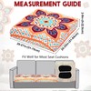 Hahafelt 8 Pcs Stretch Patio Cushion Covers Outdoor Sofa Cushion