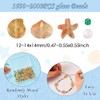 Cheriswelry About 1600~2000pcs Ocean Theme Paint Glass Beads Starfish Shell