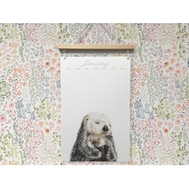 Extra-Large Family Wall Calendar – Undated Monthly Planner & Mom Organizer, 11"x17" Baby Animal Art, Modern Home & Office Task Scheduler for Kitchen & Command Center