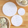 Steamer Paper, 200 Sheets Diameter of 12.6 Inch White Food