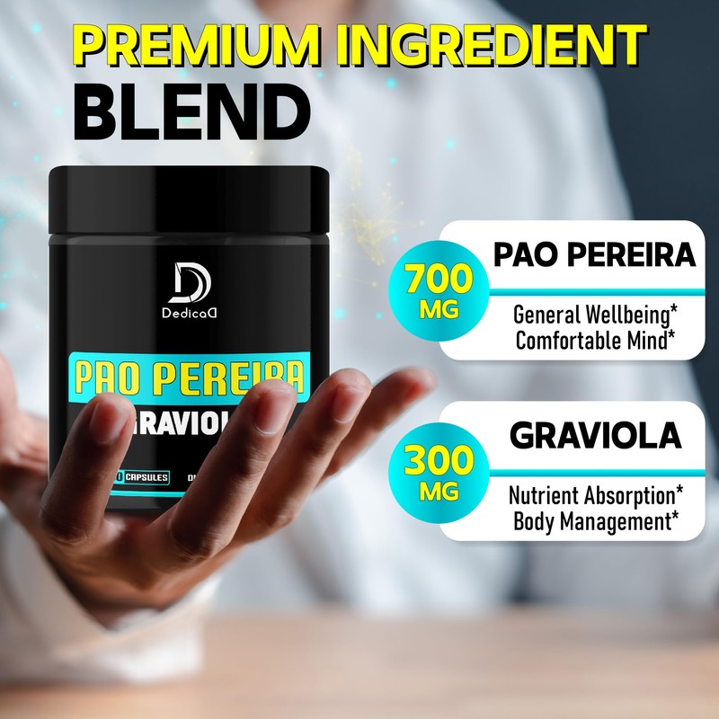 DEDICAD Pao Pereira Bark Extract and Graviola Soursop - Advanced