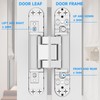 Hidden Door Hinge, 2 Pcs 6in Hidden Door Hinges, Hidden