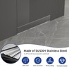 Bernkot Linear Wall Drain 12’’, 304 Stainless Steel Side Drain