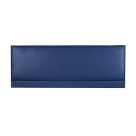 CROWNBEDSUK ROMA FAUX LEATHER HEADBOARD 2ft6,3ft,4ft,4ft6,5ft,6ft (6FT SUPER KINGSIZE, Blue)