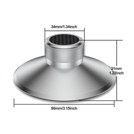 Vinyl Record Weight LP Vinyl Record Player Metal Disc Stabilizer Record Weight with Soft Bottom Padding Stabilization Speed for Turntable (LP120S)