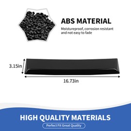 RAZPOY 3rd Third Brake Light Cover Trim Compatible with Ford Expedition Accessories 2018-2024, Smoked Black High-Mounted Brake Light Cover