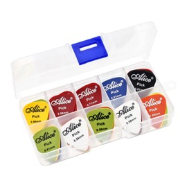 Guitar Picks, Skyzone 30 Pieces Heart Shape Picks Matte Surface Picks for Acoustic, Electric, Bass Guitar Including 0.58mm, 0.71mm, 0.81mm, 1.2mm, 1.5mm (Random Colors)