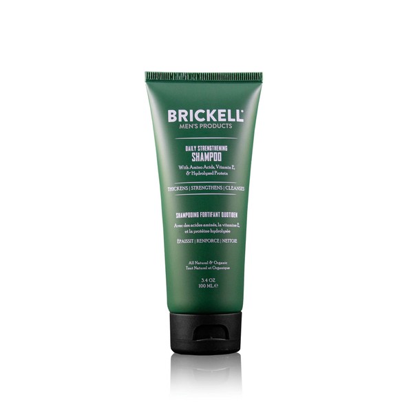 Brickell Men's Products Daily Strengthening Shampoo for Men, Natural and