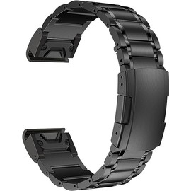 synsing Titanium Bracelet 22 mm Compatible with Fenix 8 47 mm/E 47 mm/7/6 Pro/5 Plus/Forerunner 965 955, 26 mm Metal Watch Strap with Quick Release Compatible with Fenix 8 51 mm/Enduro 3 51 mm/7X Pro