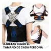 2pzs Chaleco Corrector Postura Ortopédico Faja Lumbar Unisex
