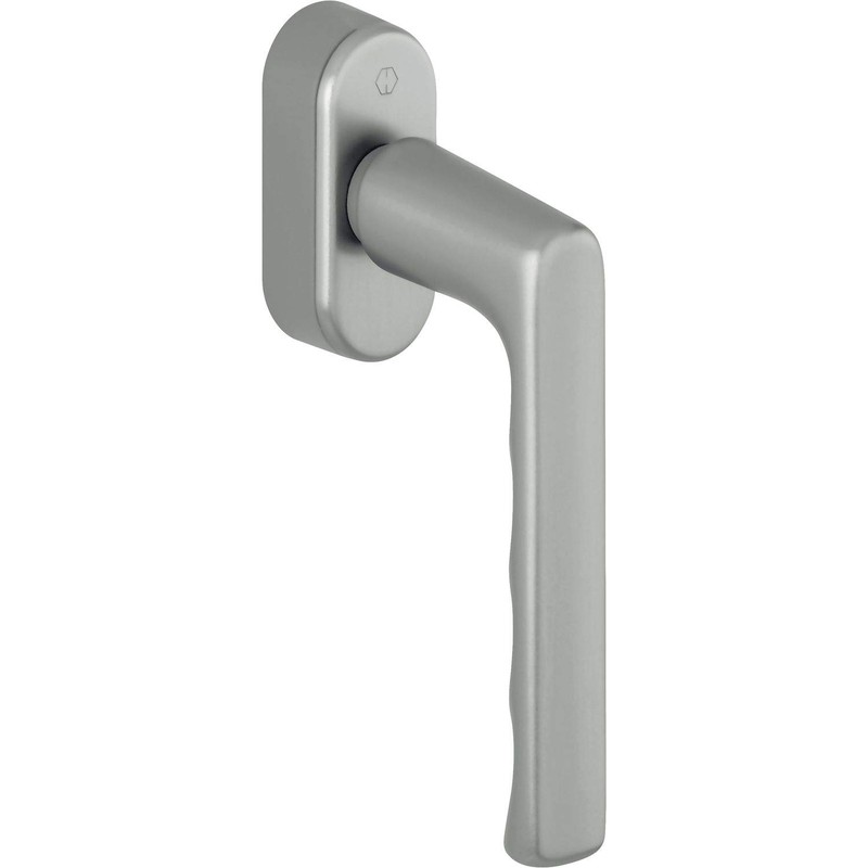 Hoppe 11701335 Stainless Steel Effect Window Handle Hamburg Secu Forte,