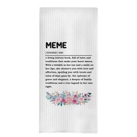 uinwk Meme Kitchen Towels 16x24 - Meme Gifts for Grandma, Mothers Day Dish Towels, Grandma Gifts from Grandchildren