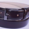 Nagasawa Belt Industry Italy Rinaldi Advan Leather Belt, wine (burgundy)