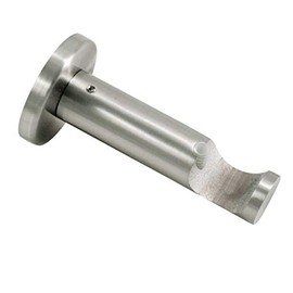 Gardinia Support open for diameter 25 mm, stainless steel look, 8 cm, metal.