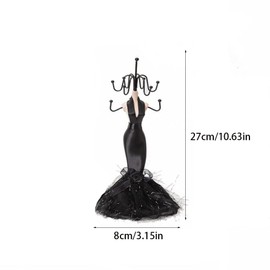 zaoalife Jewelry Earring Necklace Stand Display Holder Sexy Mannequin Elegant Dress Jewelry Stand Holder Human Model Jewelry Organizer