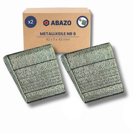 ABAZO - Set of 2 Wedges for Axes, Handle and Hammers Small Wooden Wedges Splitting Wedge Wood Splitter Splitting Hammer Splitting for Wood Garden - Wedge nr6# 2 Pieces
