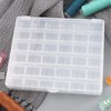TRIXES 36 Compartment Plastic Bobbin and Spool Storage Case –