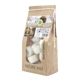 luterna Scented Tea Lights, Coconut Cream, 100% Natural Wax, Wenzel, 25/41 mm, Burning Time Approx. 7 Hours, Bag of 18