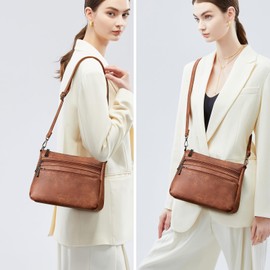 Crossbody Bags for Women Crossbody Purses Leather Shoulder Bag Women's Cross body Handbags Adjustable Strap