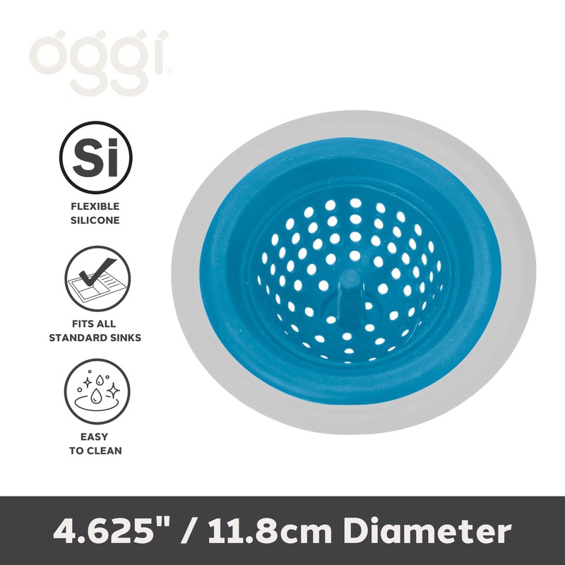 OGGI Silicone & Metal Sink Stopper- Great Kitchen Sink Stopper,