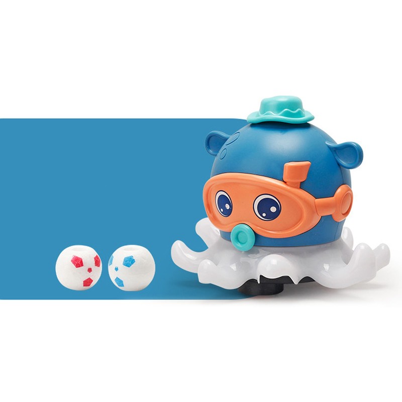 Baby Floating Ball Toy Electric Octopus Bath Toy Music Light