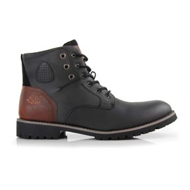 Polar Fox Homer MPX806036 Mens Casual Work Lace Up Classic Motorcycle Combat Boots