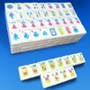 XuMoZC American Mini Mahjong Set 166 Mahjong Tiles 0.9-inch American