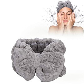 Banda para el Cabello de Vellón ino, Maquillaje Cosmético Lavado Spa, Absorción de Agua Fuerte, Bowknot Toalla para el Cabello (#3)