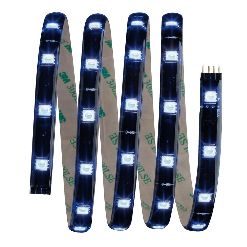 YourLED Stripe basic set 1.5m RGB black, clear-coated