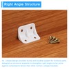 sourcing map 12Pcs 90 Degree Plastic Corner Braces, 23x35.5x23mm Nylon