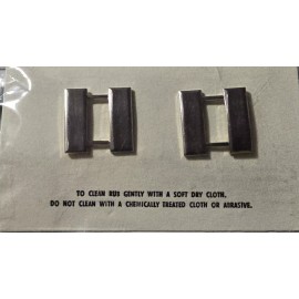 MINI 1" Pair U.S. Army Officer Rank Badge US Military Captain Rank Badge Pin NOS