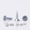 3.5 x 10mm Zinc Plated Steel Wood Screws Pozi Drive