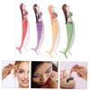 FRCOLOR 4pcs Mermaid Design Lash Tweezers for Easy False Eyelash