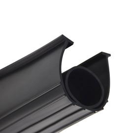 TEKDOE Garage Door Bottom Seal Weather Strip Threshold and Waterproofing Replacement on Universal Retainer with 3 3/4 inch Width and 10ft Length