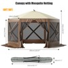 10X10FT Pop-Up Gazebos Outdoor Canopy Waterproof Event Tent with Mosquito