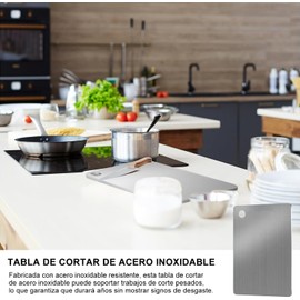 Titanium Cutting Board, Tabla de Cortar de Acero Inoxidable