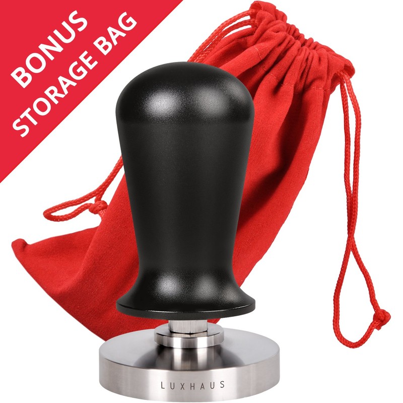 LuxHaus 49mm Calibrated Espresso Tamper - Coffee Tamper with Spring