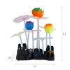 Uniclife Glowing Effect Lotus Ornament Silicone Decor Aquarium Decoration for