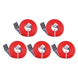 STEPPERONLINE Stepper Motor Cable 4 Pack,1m Long XH2.54 4pin to 6pin NEMA 17 Extended Connector Cable for RepRap 3D Printer CNC Machines