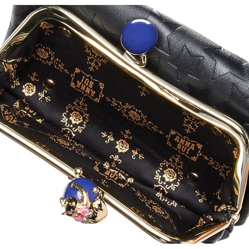 Anna Sui 313751-11 Women's Playing Cat Bifold Wallet with External