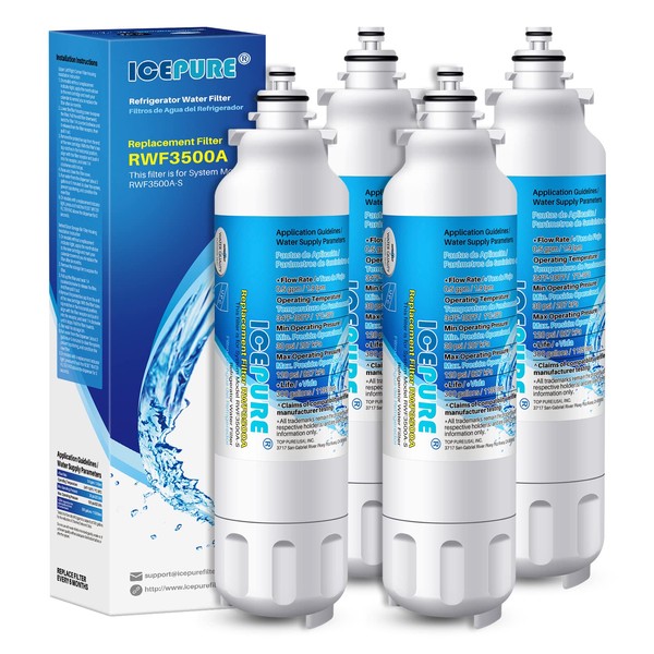 ICEPURE ADQ73613401 Refrigerator Water Filter Replacement for LG LT800P,ADQ73613401, ADQ73613403,