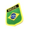 Brazil South America Flag Saltire Iron On Embroidered Sew On
