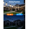 65ft-Solar-String-Lights-Outdoor-Waterproof-Solor-Powered-Patio-Light-Hanging-Outside-Backyard-Camping-Yard-Gazebo-Garden-Pergola-Bistro-Balcony-Cafe-Party-Fence-Lighting-LED with Edison Bulb & Remote