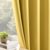 CUCRAF Lemon Sun Blocking Curtains 52X63 Pack Of 2 Thermal