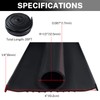 NATGAI 20FT Garage Door Seal Bottom Rubber, EPDM Weatherproof Strip,