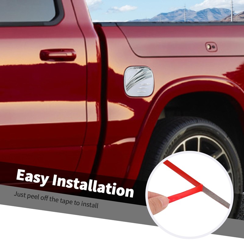 Fuel Tank Cap Gas Cover Trim Fit for Dodge Ram