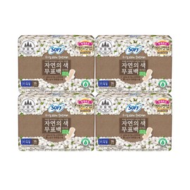 Sophie 4+4 pack organic unbleached super long large medium size Sophie sanitary pad, medium size 18p x 8 packs / 쏘피 4+4팩 유기농 무표백 수퍼롱 대형 중형 소피생리대, 중형18p x 8팩